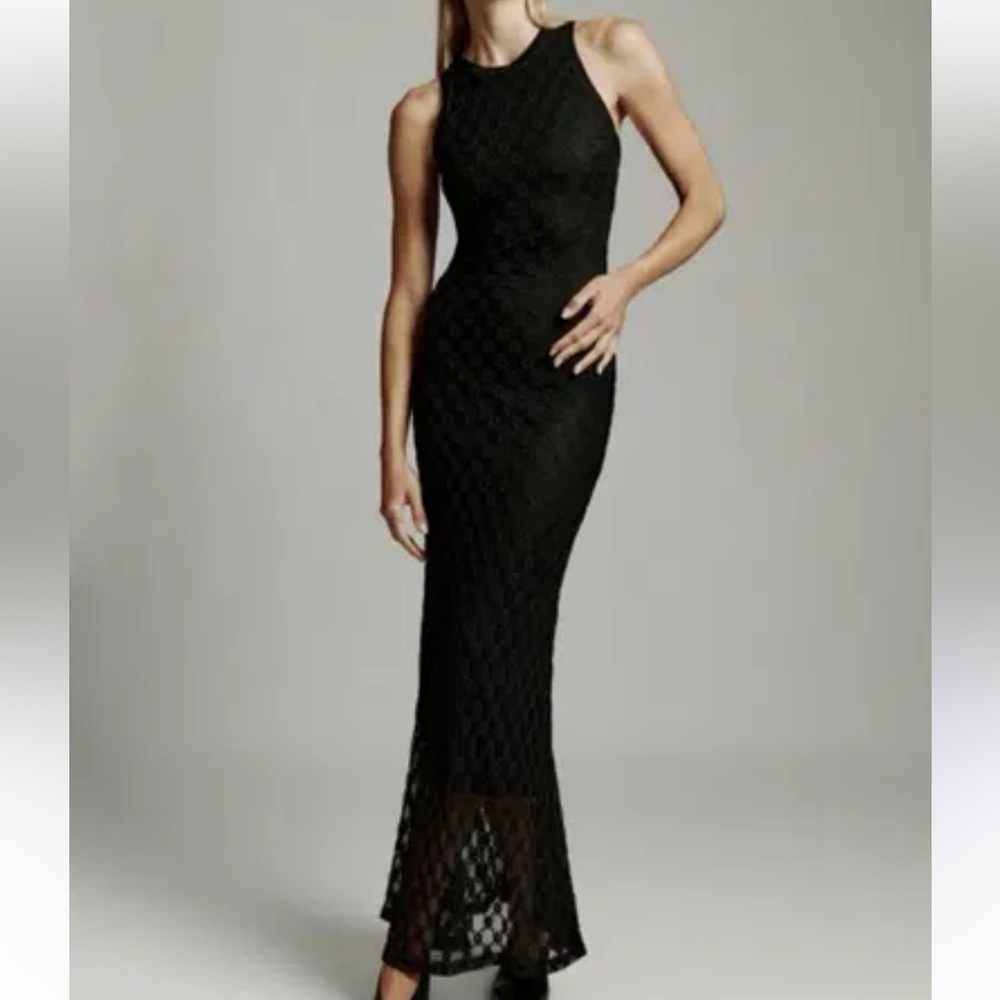 Emory Park Black Checkered Tank Dress